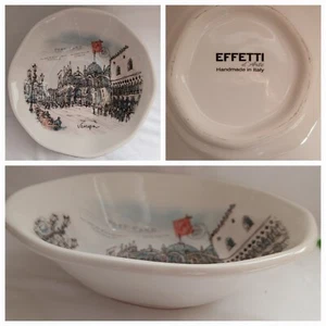 Effetti d' Arte Opificio Etico Serving Bowl Portofino Landscape Italy 8 3/4" - Picture 1 of 10