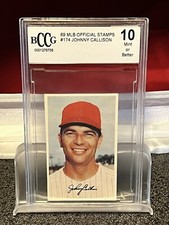 1969 MLB Photo Stamps #174 Johnny Callison Phillies BCCG 10 1853