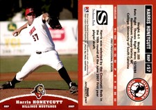 Harris Honeycutt 2007 Grandstand Billings Mustangs #NNO Card *AutographDen*