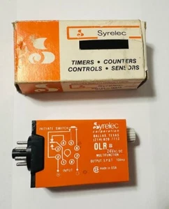 SYRELEC OLRB24V TIMER RELAY RANGE .06 SECONDS TO 160 SECONDS 24VAC/DC - Picture 1 of 1