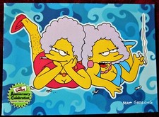 THE SIMPSONS 10th ANNIVERSARY - Card #64 -"CENSORED PATTY & SELMA"-INKWORKS 2000
