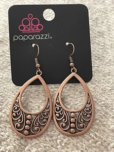paparazzi copper earrings - Picture 1 of 1