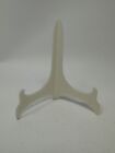 1White Display Stand, Decorative Book Holder + Ipad Holder, Plate Stand