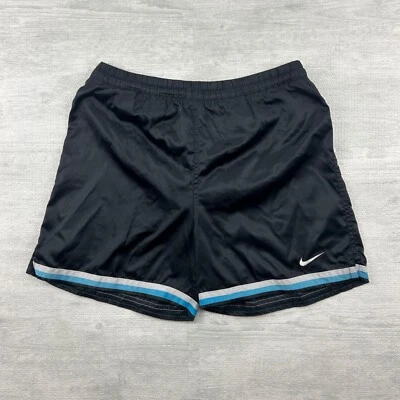 Pantalones Cortos Nike Vintage Años 90 Talla Mediana Negros Atléticos Gimnasio Sudaderas Bordado Logo Foto 1 de 4