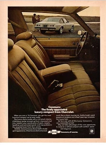 VINTAGE 1975 Chevrolet Concours Print Ad - Picture 1 of 1