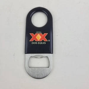 Cerveza Dos Equis XX Opener Vintage Black Yellow Red Rubber Metal - Picture 1 of 2