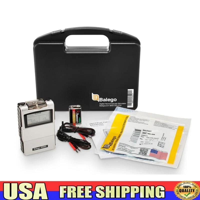 Balego EMS Digital Neuromuscular NMES Stimulator 100ma Output OTC