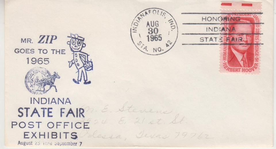 USA  1965  / USED COVER -   SCOTT #  1269  HERTBERT HOOVER - Image 1 of 1