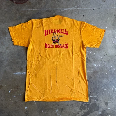 Camiseta Birdwell Beach Britches Birdie vintage anos 70 tamanho G baús de surf anos 80 - Imagem 1 de 4
