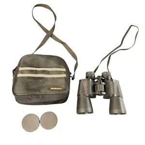 Tasco Zip Focus Binoculars 10x50mm Zoom Coated Optics w/ Case & Lens Caps - Picture 1 of 9