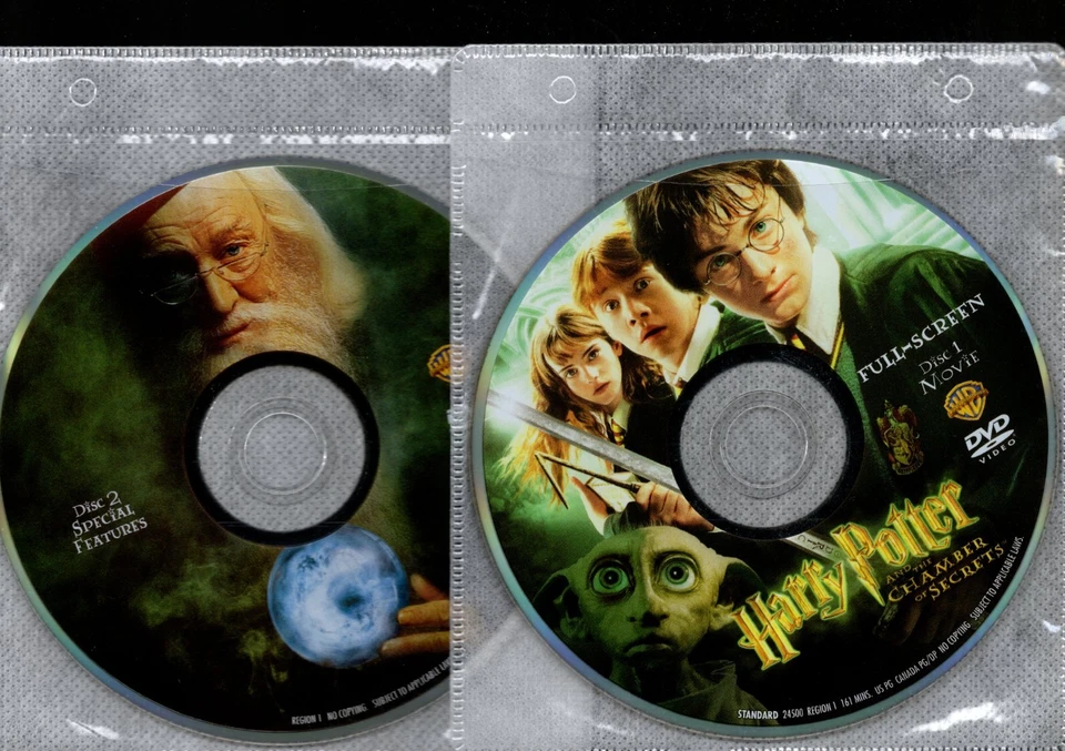 Harry Potter and the Chamber of Secrets (2002) DVD  *DISC ONLY* = REGION 1 - - Image 1 of 1