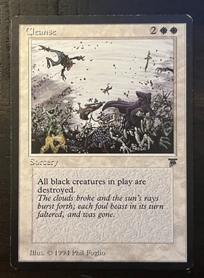 MTG - Cleanse - Legends - LP White Rare Vintage - Image 1 of 4