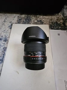 Rokinon 8mm Fisheye CS for EOS Canon EF f/3.5, Some Lens Marks - Picture 1 of 9