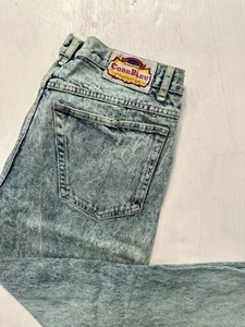 Vintage 80s 90s Code Bleu Acid Wash Jeans Women’s High Rise Straight 14 - Picture 1 of 15