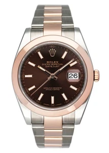 Rolex Datejust 41 126301 Chocolate Dial Mens Watch Box Papers - Picture 1 of 7