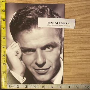 Frank Sinatra Headshot With One Hand Closeup Scene Black & White Book Photograph - Picture 1 of 1