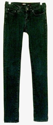 Pantalones de mezclilla ajustados BDG para mujer talla 25 azul tiro bajo lavado oscuro algodón spandex Foto 1 de 4