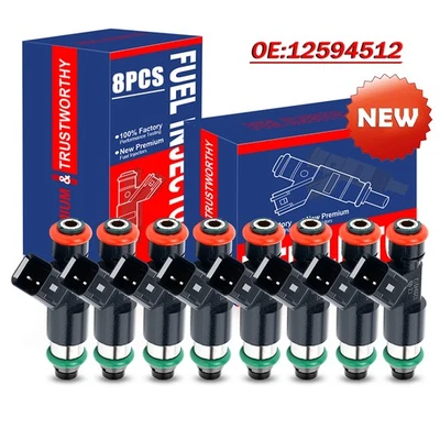 Inyectores de combustible 12594512 8 piezas aptos para Chevrolet Silverado 1500 2007-2008 2009 4,3 L Foto 1 de 4