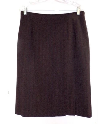 FALDA JADA LÁPIZ MARRÓN TOTALMENTE FORRADA GARFIELD & MARK Talla 12 * NUEVA CON ETIQUETAS $181.00 Foto 1 de 4