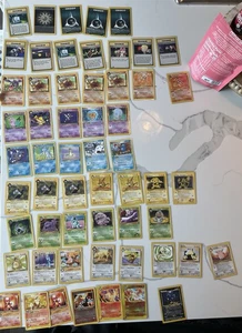 1999-2001 Pokemon Cards lot of 57 NON HOLO RARE NEO Base Promo LP / NM some 1st - Picture 1 of 1