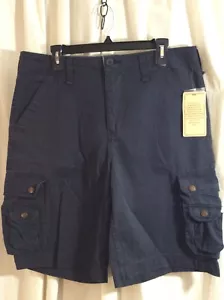 Pantaloncini cargo RuffHewn uomo 34 blu navy vestibilità rilassata lavaggio vintage NUOVI - Foto 1 di 6