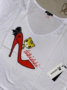 New Women’s Tokidoki Step It Up Shirt Cotton Loose Kimono White Lg - Picture 1 of 7