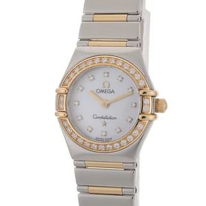 Omega Constellation My Choice 1376.75 18k Gold Diamant 25mm Damenuhr + Karte - Bild 1 von 13