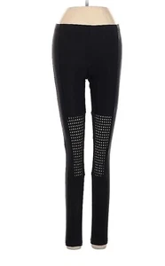 Damen Leggings BDG schwarz perforiert. Pull On. Größe S Neu mit Etikett - Bild 1 von 10