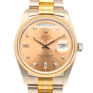 ROLEX Day date Watches 18039B K18 white gold K18 yellow gold No.90 Toridoll used - Picture 1 of 12