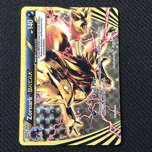 Carta Pokemon "ERRORE" ROTTURA CAPOVOLTA ERRORE DI STAMPA ZOROARK BREAK 92/162 - Foto 1 di 2