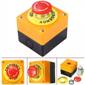 Push Buttons Switch 1NO + 1NC e-stop Push Button Emergency Stop Shut Off - Picture 1 of 9