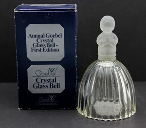 Vintage Annual Goebel Crystal Glass Bell First Edition 1978 - Picture 1 of 8