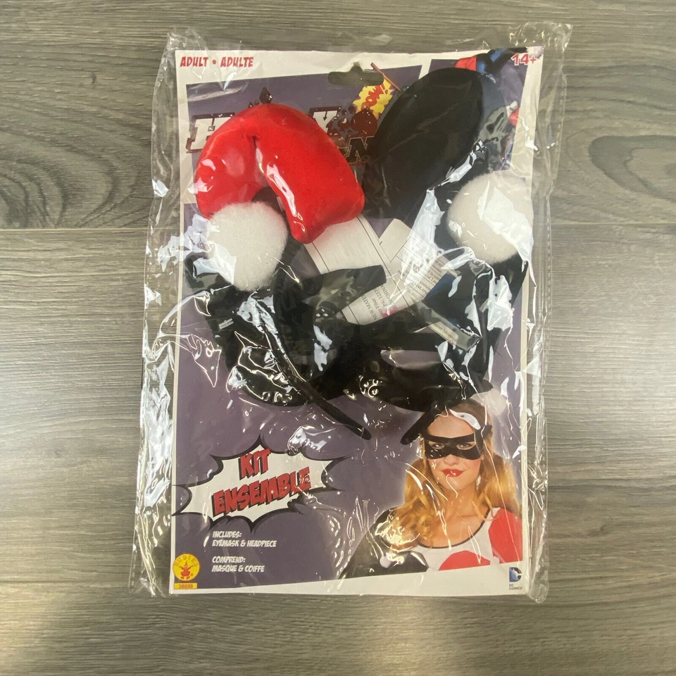 Harley Quinn Conjunto Kit Adulto Cosplay Halloween Disfraz Rubí Accesorio Foto 1 de 4