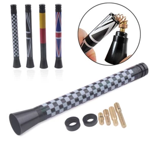 10.7cm 4.2" Black White Car Roof Radio Antenna For Truck Universal Decor Aerial - Picture 1 of 8