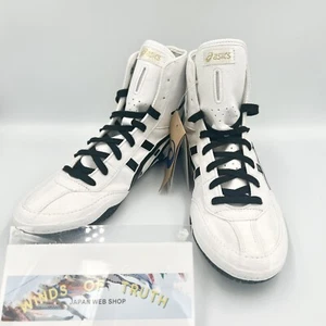 Asics Wrestling Shoes 1083A001 EX-EO special order white x black white edge New - Picture 1 of 17
