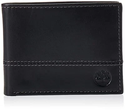 Men's Leather Passcase Trifold Wallet Hybrid - Image 1 of 4