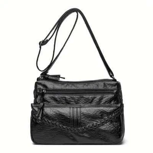 Bolso Mensajero Damas, Amplio Compañero de Compras Duradero Con Bolsillos y Cremallera - Imagen 1 de 2