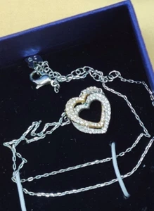 B-Ware Original Swarovski Infinity Heart Halskette weiß rosevergoldet 5518868 - Bild 1 von 14