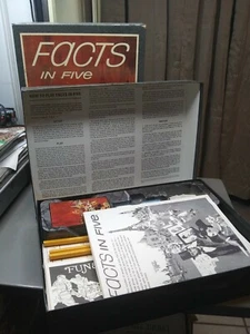 Vintage 1967 FACTS IN FIVE Bookshelf Game By 3M - Picture 1 of 6