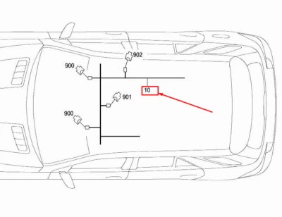 НОВЫЙ MERCEDES-BENZ ML W166 КРЫШИ ЖГУТ ЭЛЕКТРОПРОВОДКИ A1665400403 - Изображение 1 из 4