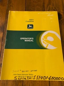 John Deere 6601 Combine Operator's Manual - Picture 1 of 2