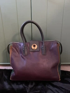 Authentic Saint Laurent YSL Muse Two Cabas Color Block Leather Tote Bag - Picture 1 of 12
