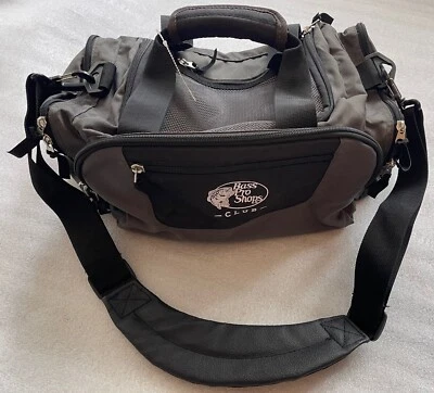 BASS PRO SHOPS, CLUB, BOLSA ESPORTIVA DUFFEL CINZA UTILITÁRIA, POLIÉSTER, NOVA SEM ETIQUETAS - Imagem 1 de 4