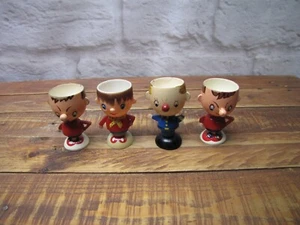 vintage wooden Fairylite hand painted Noddy & Friends egg cups x 4 - Picture 1 of 13
