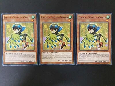 Yugioh Cards 3x Lyrilusc Turquoise Warbler MACR-EN014 1st Edition Common NM - Image 1 of 4