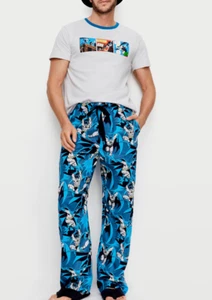 NEW PETER ALEXANDER BATMAN COMIC PJ TOP TEE + PANTS SET RRP$159.90 MENS MEDIUM M - Picture 1 of 8