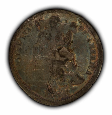 1878 10c Seated Liberty Silver Dime - Initials "SD" - SKU-X2335 Cover