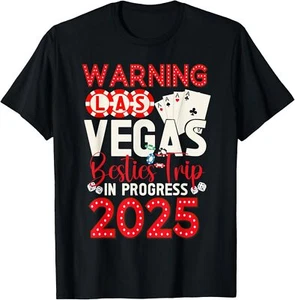 Funny Matching Besties Trip Las Vegas 2025 T-Shirt Hoodie - Picture 1 of 13