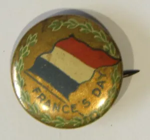 France's Day Badge c. WW1 - Picture 1 of 3