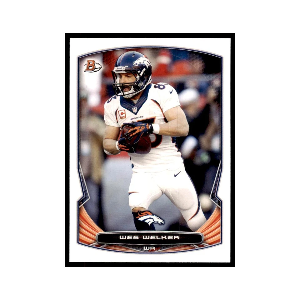 2014 Bowman Wes Welker Football Cards #39 - Image 1 of 3
